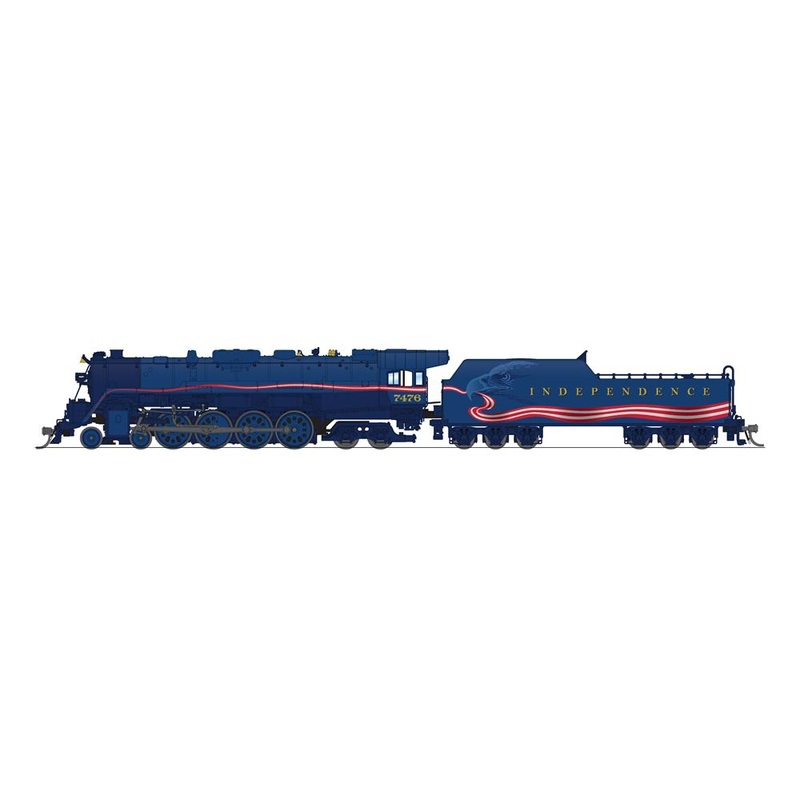 BLI 8249 N Scale 4-8-4 T1 Steam Locomotive Independence Day 7476 Stealth - DC