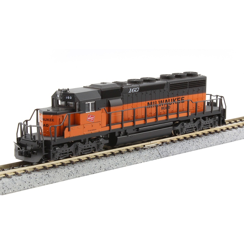 Kato N Scale 176-4824 EMD SD40-2 (Early) Milwaukee Road MILW 30 with DCC & Sound