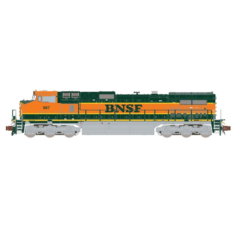 ScaleTrains Rivet 38677 N Scale GE DASH 9 Diesel BNSF Heritage I 987 DCC & Sound
