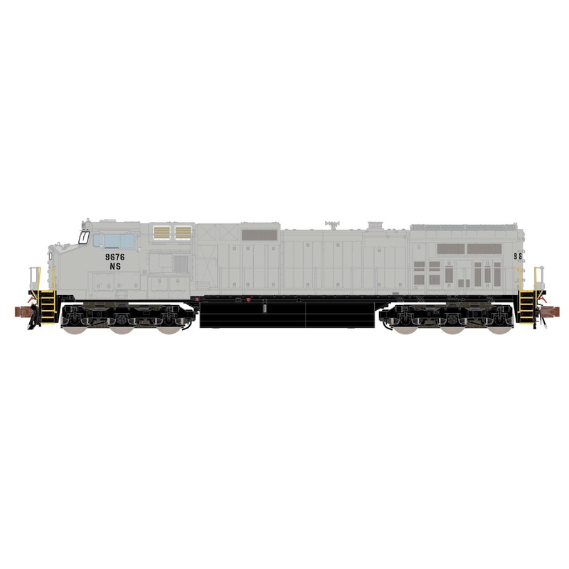 ScaleTrains Rivet 38719 N Scale GE DASH 9 Diesel Norfolk Southern Primer NS 9676 DCC & Sound