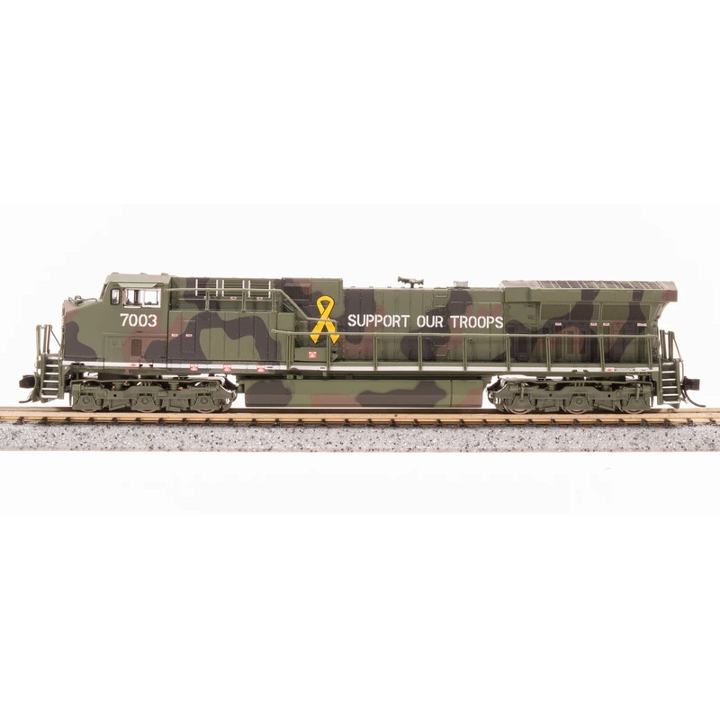 BLI 8605 N Scale GE AC6000 Diesel Support Our Troops #7003 Stealth