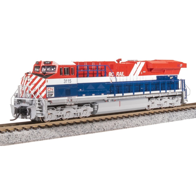 BLI 8613 N Scale GE ES44AC Diesel Canadian National CN 3115 Paragon4 (BC Rail Heritage)