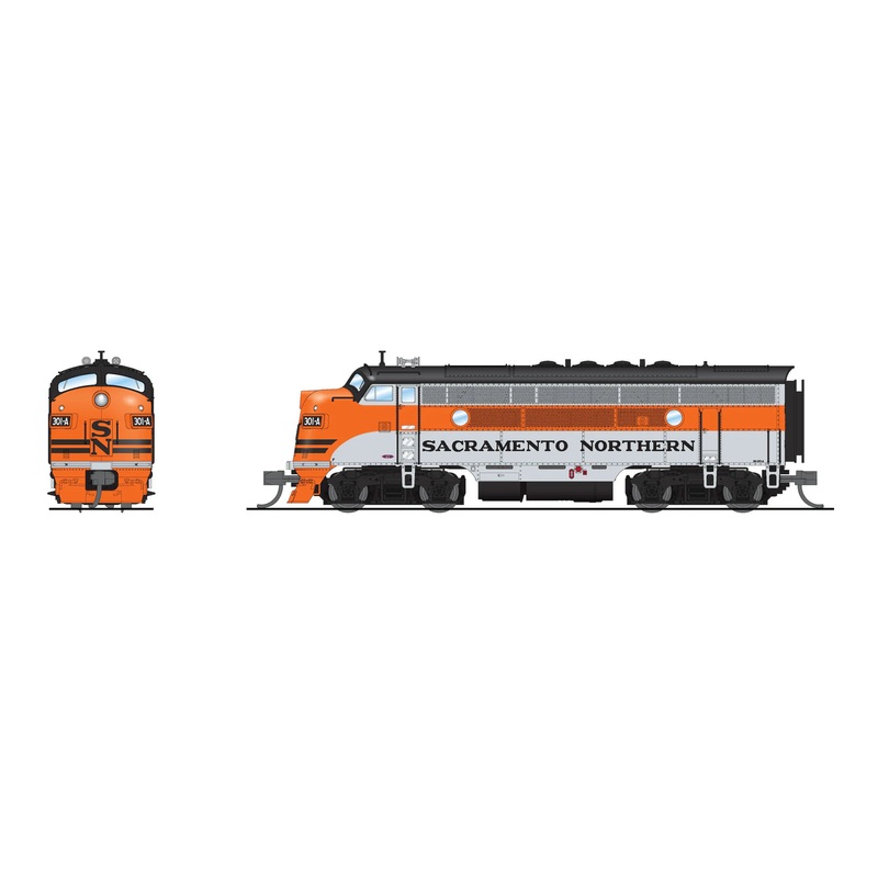 BLI 9217 N Scale EMD Diesel F3A Sacramento Northern 301D Paragon4 (Sound/DC/DCC)