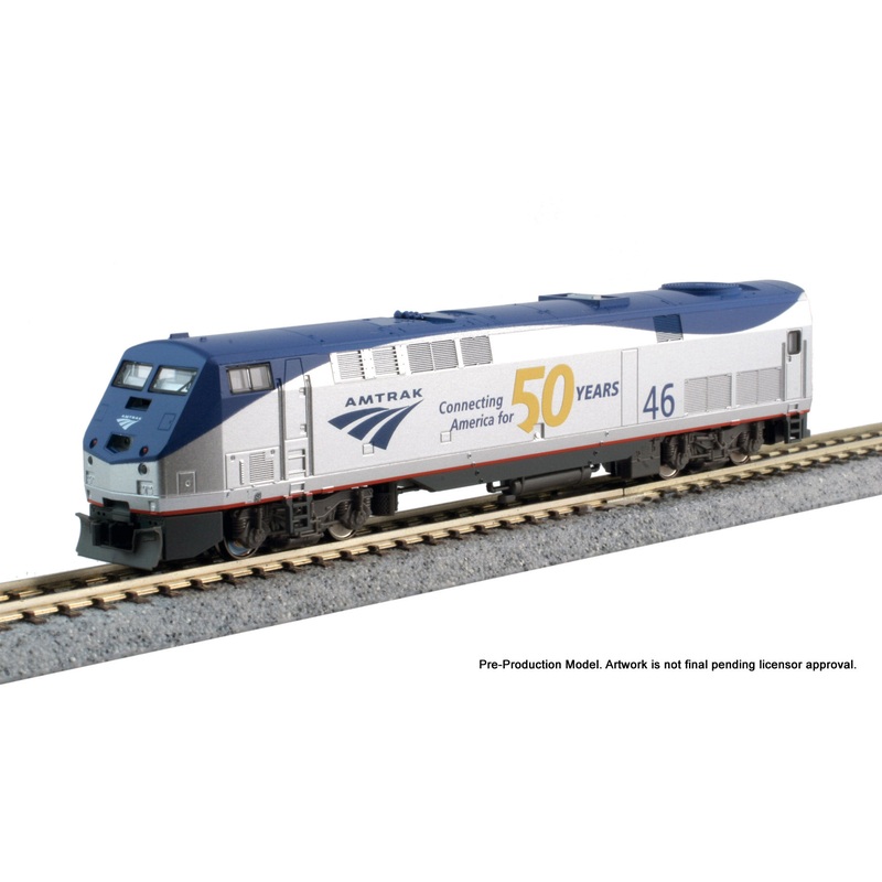 Kato 176-6034 N Scale GE P42 Genesis Diesel Locomotive Amtrak Phase V 50th Anniversary 46